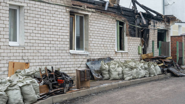 Professional Fire Damage Repair technician working in Falls Church, VA